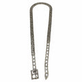 WagnPurr Shop Women's Belt BELT Adjustable Rhinestone with Buckle - Silver