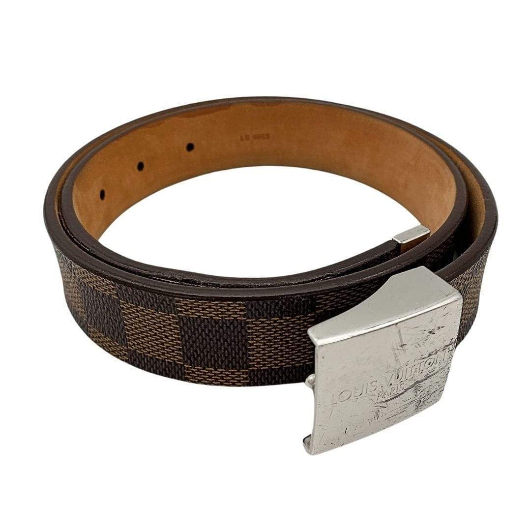 Leather belt Louis Vuitton Beige size 90 cm in Leather - 37261968
