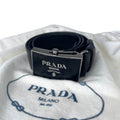 WagnPurr Shop Women's Belt PRADA Saffiano Leather Belt - Black
