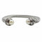 WagnPurr Shop Women's Bracelet DAVID YURMAN Pearl & Diamond Cable Bracelet - Silver & Gold