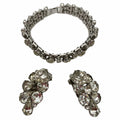 WagnPurr Shop Women's Bracelet EISENBERG Vintage Earrings with Rhinestone Bracelet Set