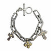 WagnPurr Shop Women's Bracelet KONSTANTINO Sterling Silver & 18K Gold Charm Bracelet