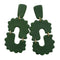 WagnPurr Shop Women's Earrings OPHELIA BY DESIGN Boho Polymer Clay Art Earrings- Green New w/Tags