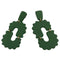 WagnPurr Shop Women's Earrings OPHELIA BY DESIGN Boho Polymer Clay Art Earrings- Green New w/Tags