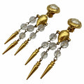WagnPurr Shop Women's Earrings ROBERT LEE MORRIS Earrings Vintage Clip-on Gold & Faux Pearl Chandelier