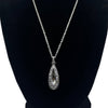 WagnPurr Shop Women's Necklace BRIGHTON Marcasite "Love" Engraved Pendant Necklace - Silver