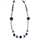 WagnPurr Shop Women's Necklace NECKLACE Crystal, Rhinestone & Blue Marble