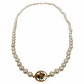 WagnPurr Shop Women's Necklace NECKLACE Cultured Pearls with 14K Gold & Gem Clasp