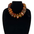 WagnPurr Shop Women's Necklace NECKLACE Hand-Knotted with Amber Beads