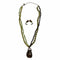 WagnPurr Shop Women's Necklace NECKLACE Multi-strand Beaded Necklace & Earring Set - Sage & Bronze