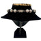 WagnPurr Shop Women's Necklace NECKLACE with Sterling Silver & Black Beads