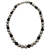 WagnPurr Shop Women's Necklace NECKLACE with Sterling Silver & Black Beads