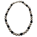 WagnPurr Shop Women's Necklace NECKLACE with Sterling Silver & Black Beads