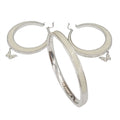 WagnPurr Shop Women's Necklace SANTUZZA Enamel Necklace, Bracelet, and Earring Set - White & Gold New w/Tags