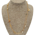 WagnPurr Shop Women's Necklace SANTUZZA Enamel Necklace, Bracelet & Earring Set - Gold & Black New w/Tags