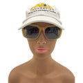 WagnPurr Shop Women's Sunglasses VESTAL Railways Rectangular Sunglasses - Yellow/Tan NEW
